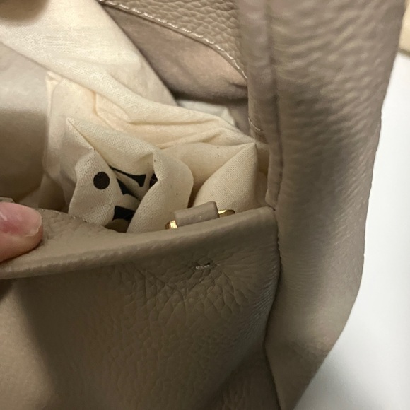 Quince Taupe Italian Leather Mini Bow Bag - Picture 8 of 8